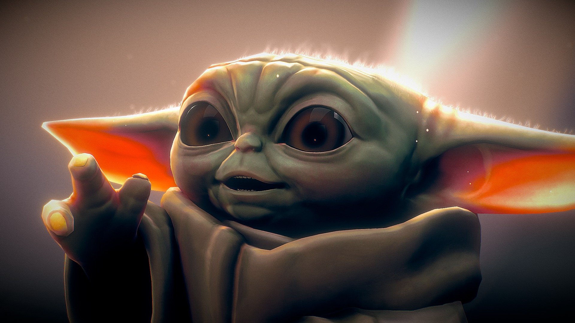 grogu yoda 3d models wars sketchfab royalty