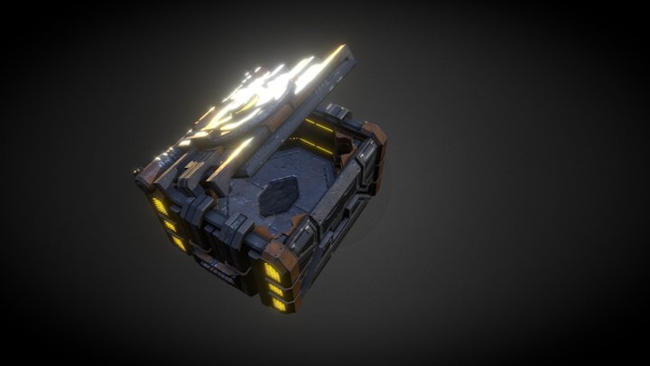 SciFi Loot Crate 3D Model
