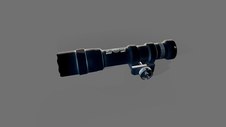 SureFire M600DF Game Ready Flashlight 3D Model