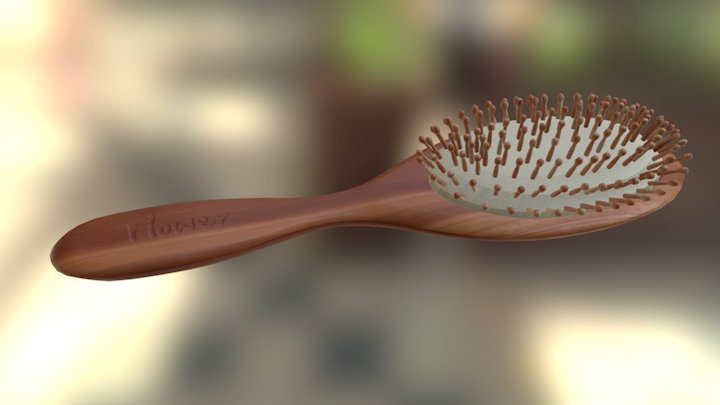Props : Flower hairbrush 3D modelisation 3D Model