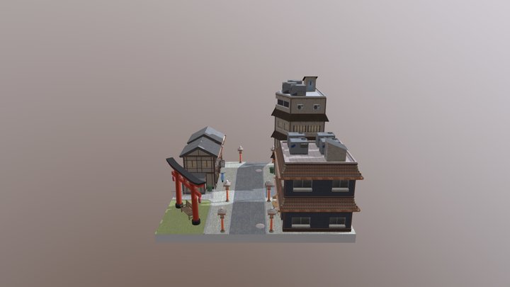 City Scene - Kyoto Retake 3D Model