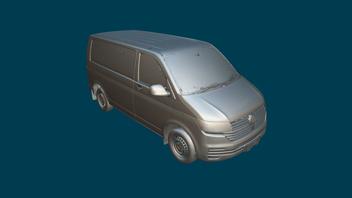 Volkswagen T6 Transporter SWB Van Ext. & Int. 3D Model
