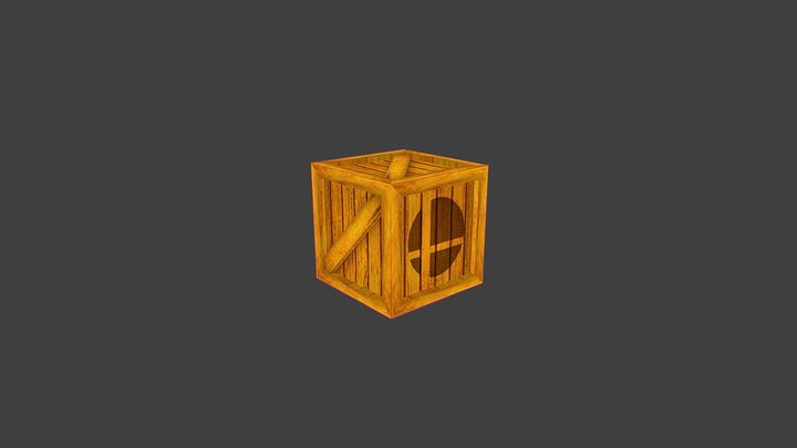 Crate (Smash Bros) 3D Model