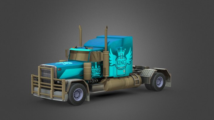 Peterbilt 353 Paint 9 King Cyan Blue