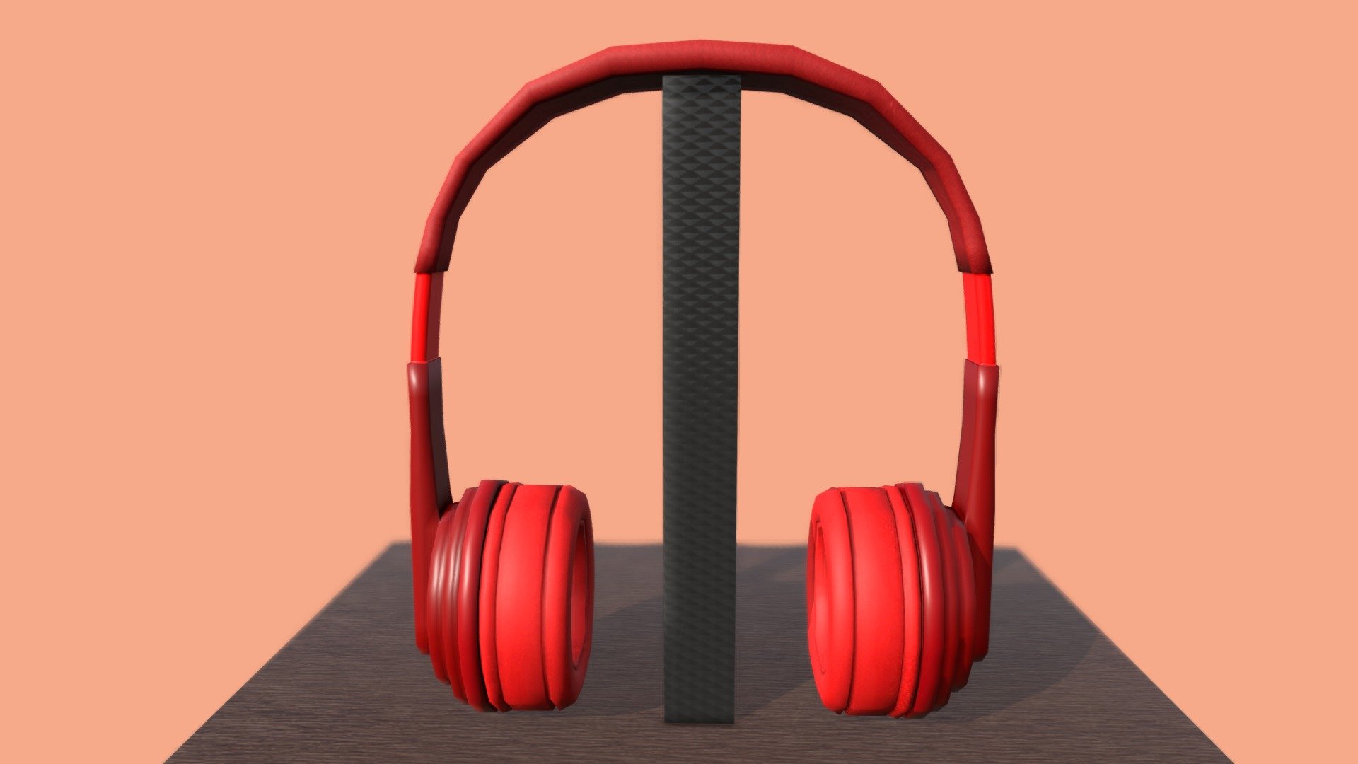 Wireless Headphone Low-poly