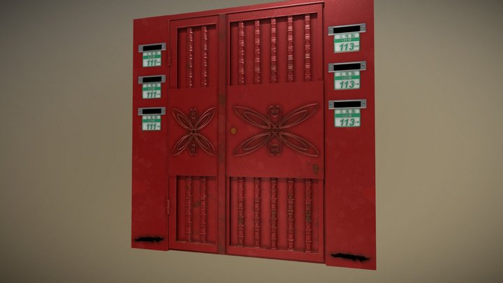 Taiwan Iron Door 3D Model