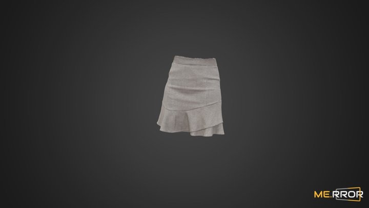 Woman's Brown Skirt 3D Model