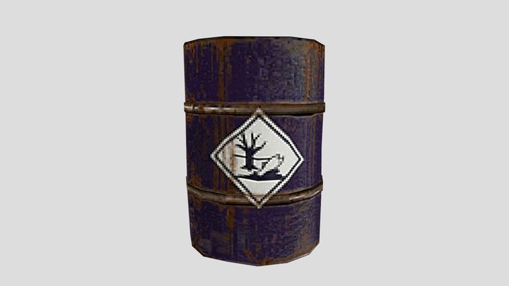 Toxic For Environment Barrel – Modelo 3D gratuito STL
