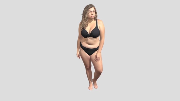 Confidence in a Black Bikini