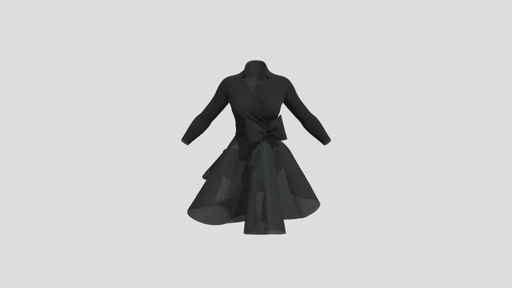 Black Dress 3D Model