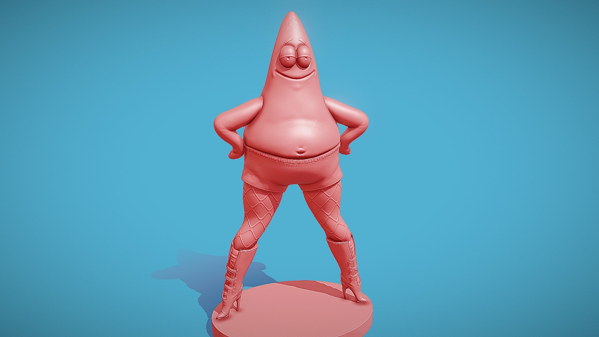 Patrick Star PinHead - SpongeBob SquarePants 3D Print Model by SillyToys
