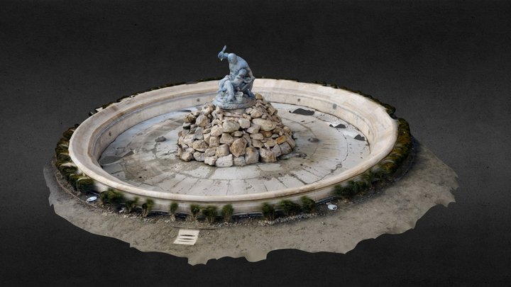 Buda Castle Fountain 3D Model