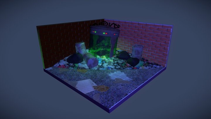 CubicleOpdracht-3DBlender-2023-2024 3D Model