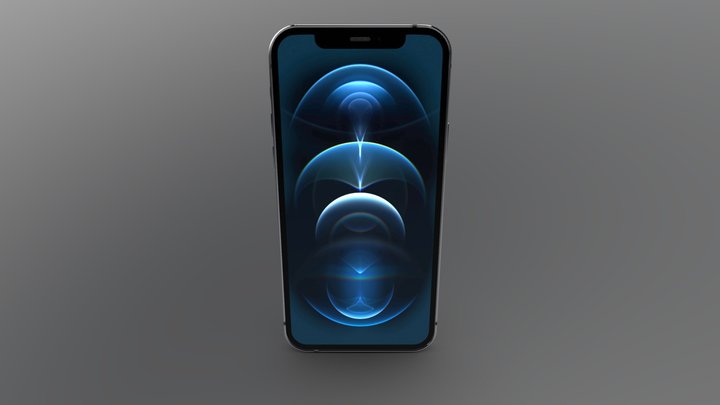 iPhone 12 Pro - created on Blender 3D Model
