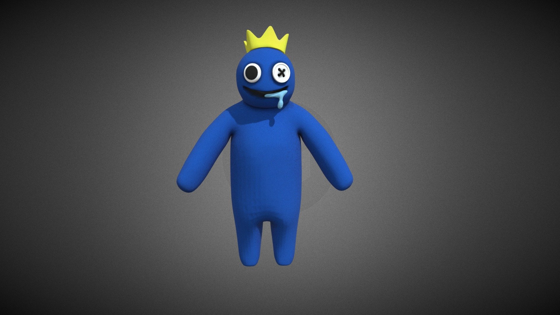 Blue from rainbow friends (rigged) - Download Free 3D model by yes  [c053ca2] - Sketchfab