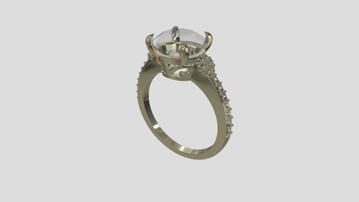 AHR006 goldring wedding engagement luxury – Modèle 3D gratuit STL