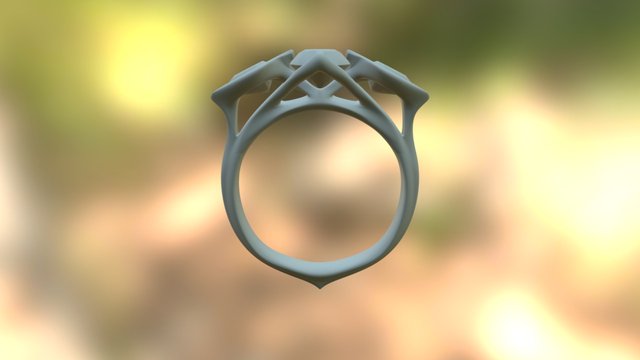 Xavier Ring Re- Do 2 Bezel Set 3D Model