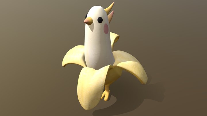 Banana bird 3D Model