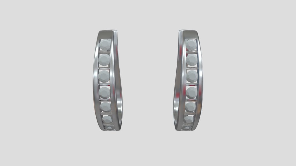 Diamond Hoop Earrings