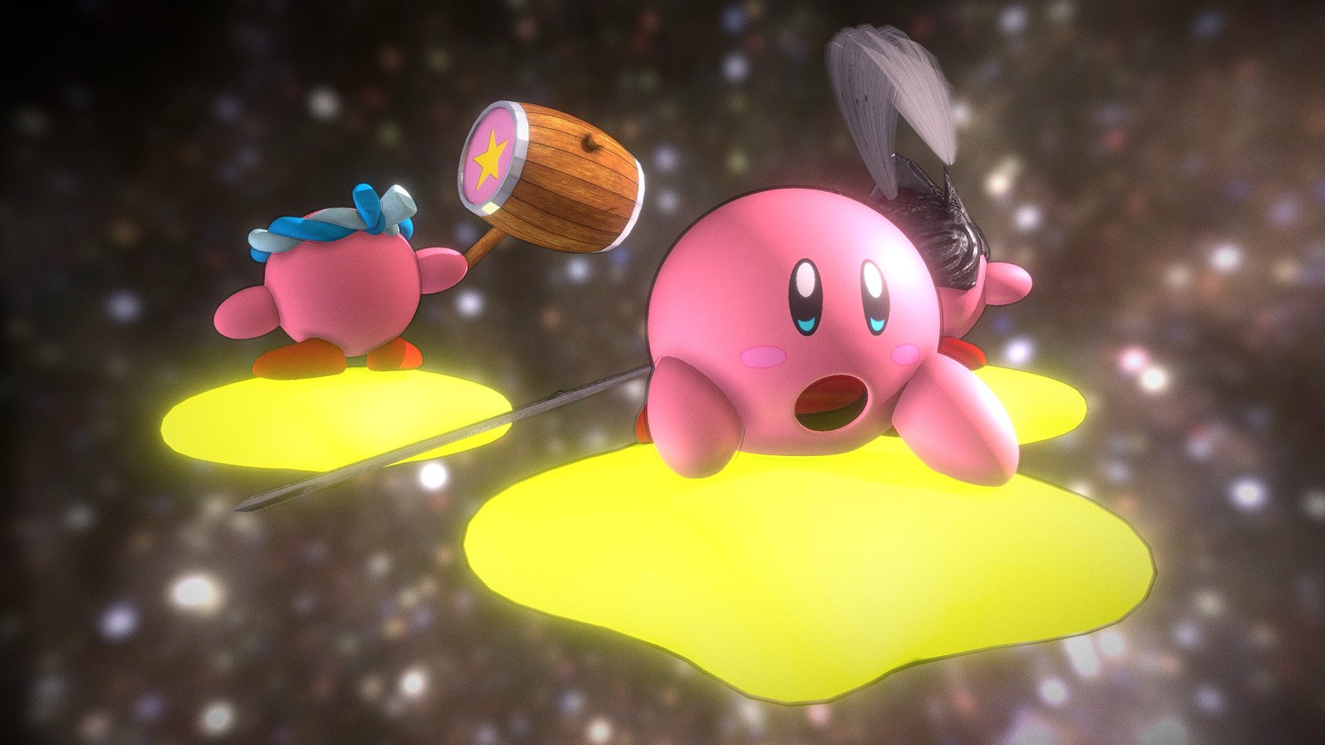 Kirby カービィ 3d Model By 影狼 刄月 Lmmtf65wo6lzj9j C055d35