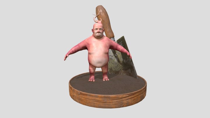 Radish Troll 3D Model