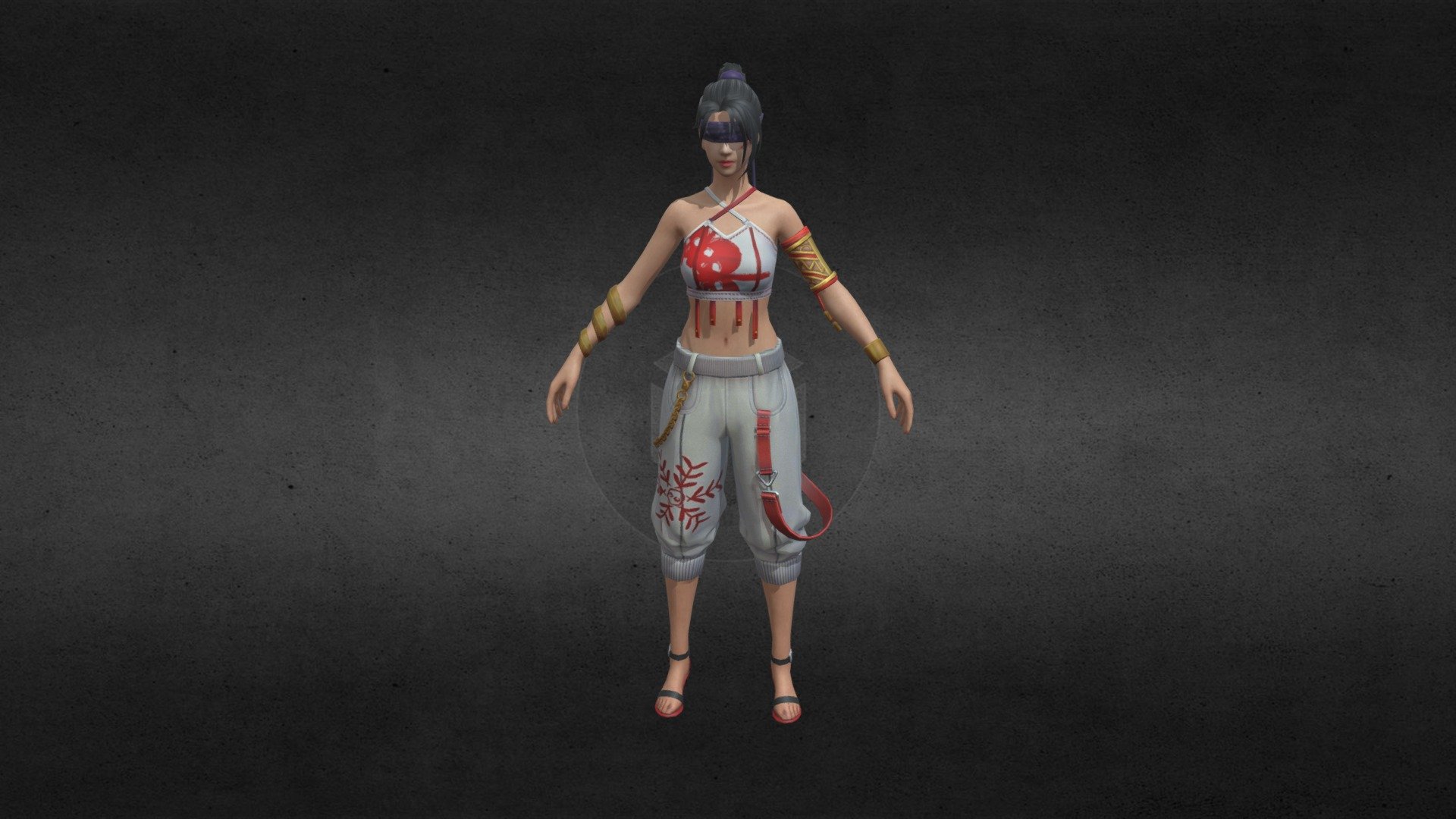 freefire  new female 3d model by pace gaming