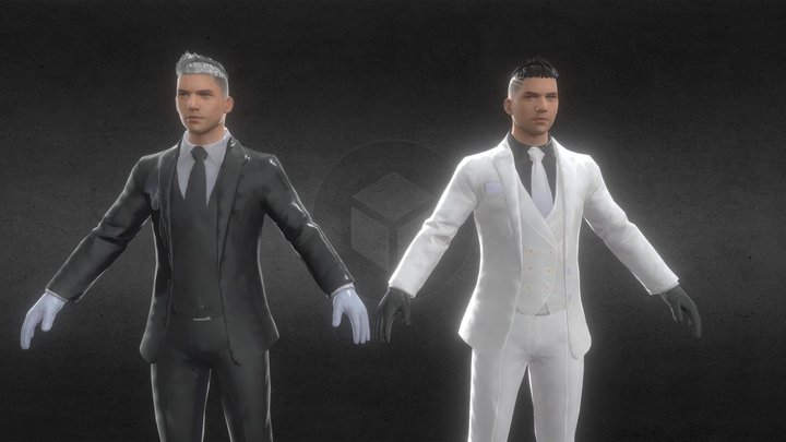 Pubg Mobile Smooth HITMAN 3D Model 3D Model