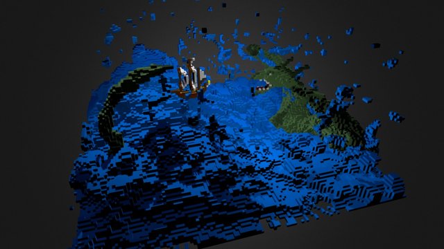 Water Monster 3D Model