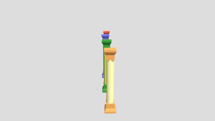 pillar color 3D Model