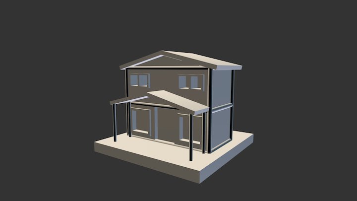 非常簡單有力的房子 3D Model