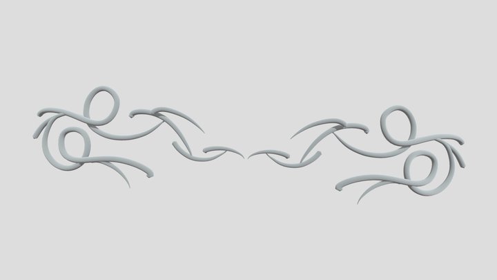 3d tattoo by f1u3 3D Model