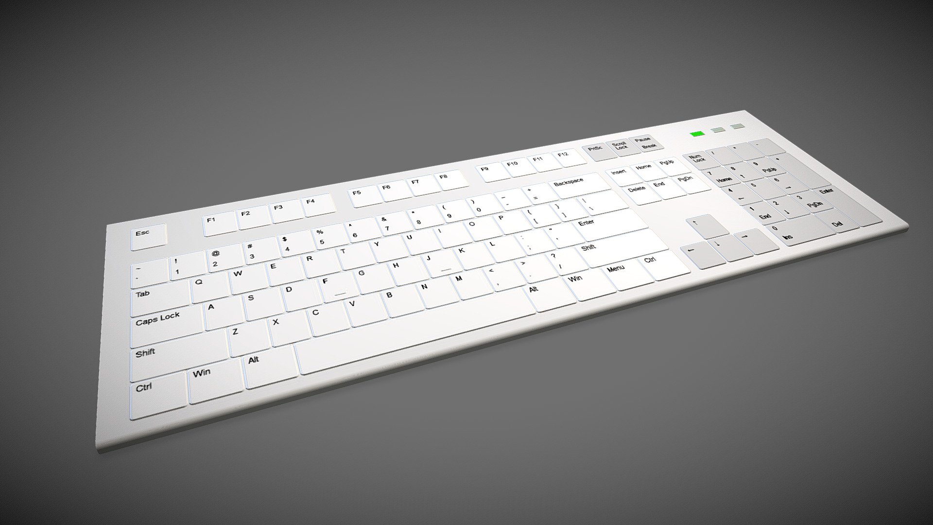 A simple slim keyboard. - Download Free 3D model by Valger [c05e10a ...