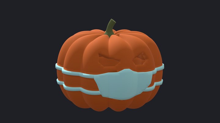 Quarantine Pumpkin 3D Model