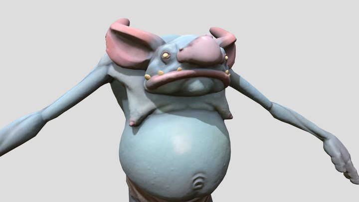 Sassy Goblin (unposed) 3D Model