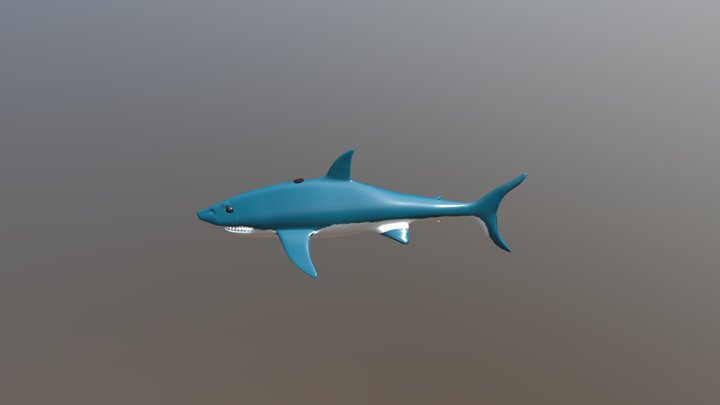 Shark Textured 3D Model