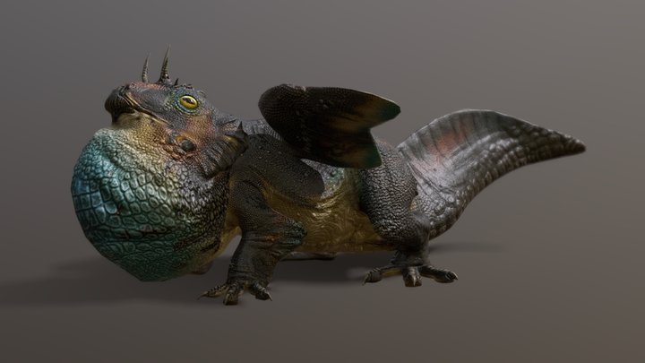 Dragon Frog - William 3D Model
