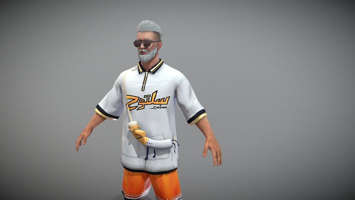 SALTU ANIMATED 3D MODEL (PUBG MOBILE) 3D Model