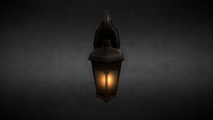 CLASSICAL OUTDOOR WALL LAMP -Model 09- 3D Model