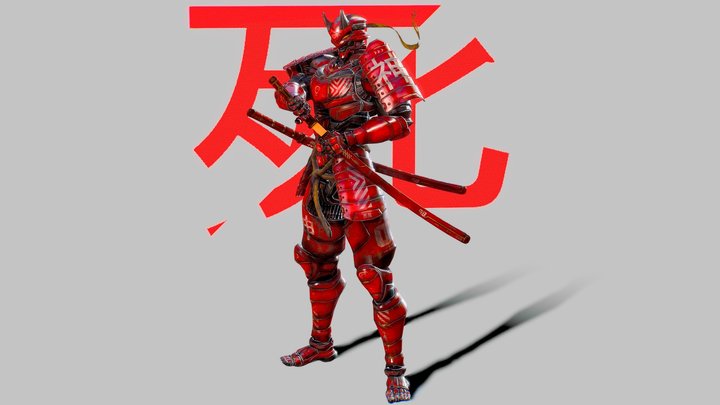 CYBERNETIC SAMURAI - WRATH - 7 DEADLY SINS 3D Model