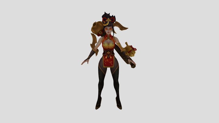Firecracker Vayne* 3D Model