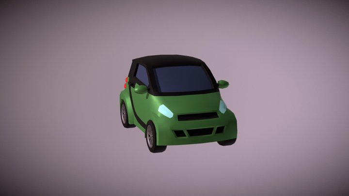Cute Smart Car 3D Model