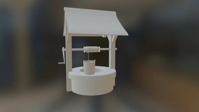 Medieval Wishing Well 3D Model