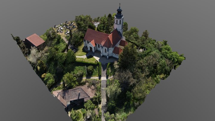 St. Stephen's Church of Cserhátsurány 3D Model