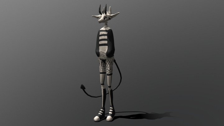 Goat Girl 3D Model