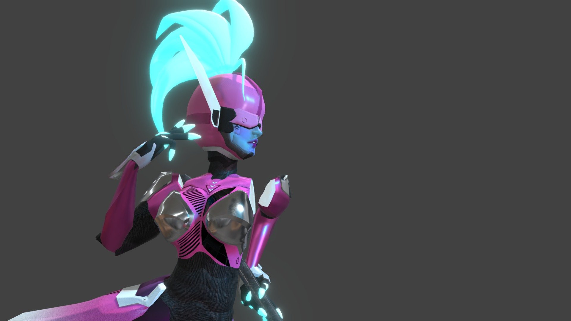 Cyber Lance Robot - 3D model by UseTheNoose [c0655e4] - Sketchfab