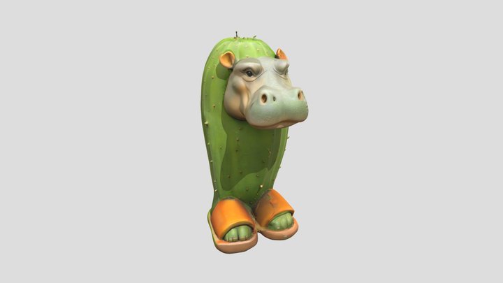 Il Cacto Hipopotamo – Modèle 3D gratuit STL