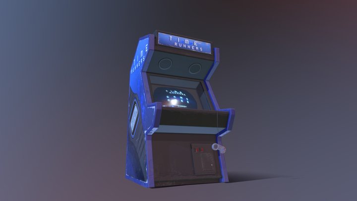 Arcade Environment (Time Runners Machine) 3D Model