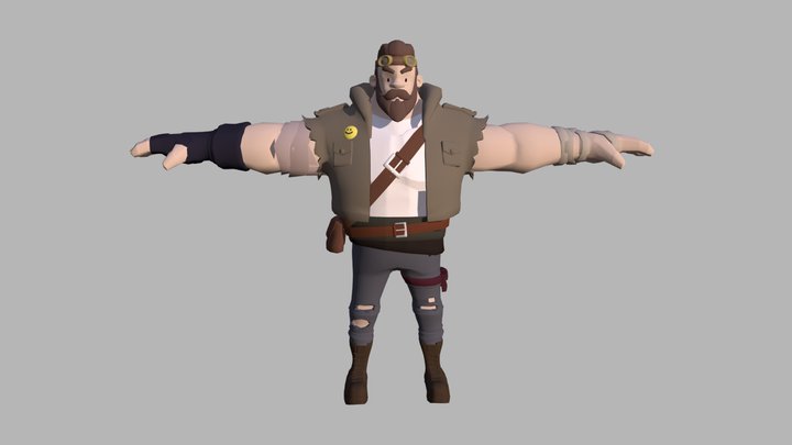 Character design - John Trash (WIP) 3D Model