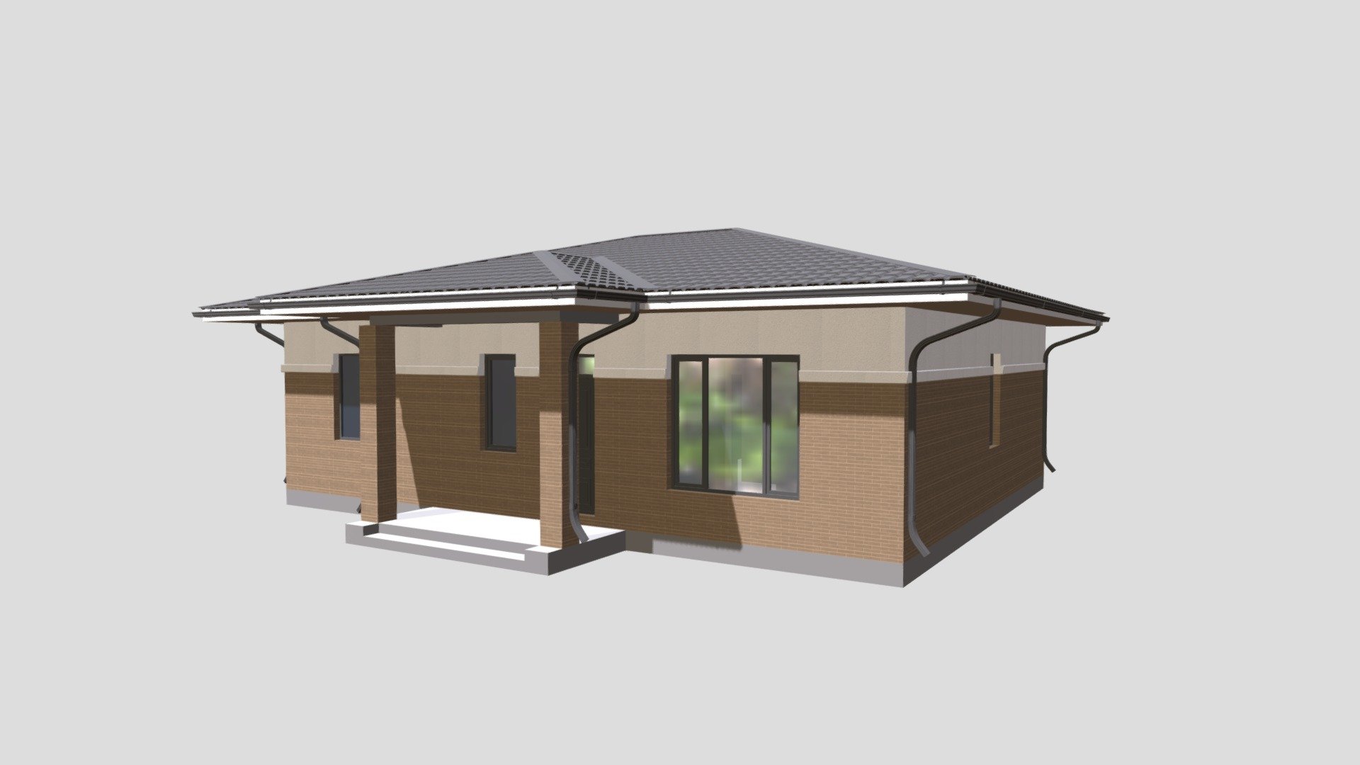 Проект «К.Дом» 123.73 м — Sketchfab embed 3D viewer