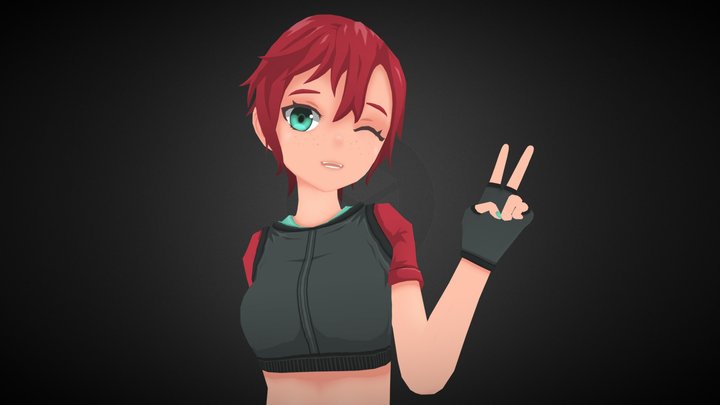 2023 - Erika (Original Character) 3D Model